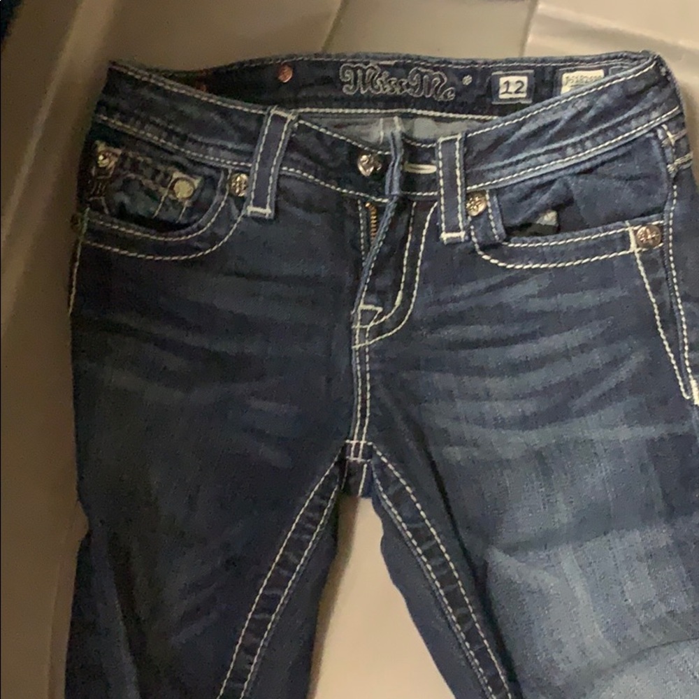 Miss me girls size 12 skinny jeans